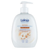 Luxja Creamy &amp; Soft, cremige Flüssigseife, beruhigend, Baumwollmilch und Provitamin B5, 500 ml