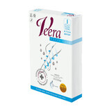 Veera Forte, korte compressiepanty, 1e klas compressie, gesloten tenen, maat 3, karamel