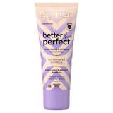 Eveline Cosmetics Better Than Perfect, feuchtigkeitsspendende und abdeckende Grundierung, Nr. 04, naturbeige, 30 ml