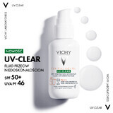 Vichy Capital Soleil UV-Clear, Fluid gegen Hautunreinheiten, SPF 50+, 40 ml