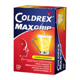 Coldrex MaxGrip 1000 mg + 10 mg + 40 mg, Zitronengeschmack, 10 Portionsbeutel