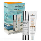 Sesderma Hidraderm Hyal Set, Gesichtscreme, 50 ml + Repaskin Silk Touch Color, Sonnenschutz für das Gesicht, färbend, SPF 50, 50 ml