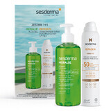 Sesderma Hidraloe Set, Körpergel, Aloe Vera, 250 ml + Repaskin, Körper-Sonnenschutzspray, SPF 50+, 200 ml