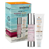 Sesderma Resveraderm Antiox Set, Creme-Gel für das Gesicht, 50 ml + Repaskin Silk Touch Color, Sonnenschutz für das Gesicht, färbend, SPF 50, 50 ml