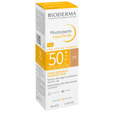 Bioderma Photoderm Aquafluide, ultra-leichter Sonnenschutz für normale Haut, dunkel, SPF 50+, 40 ml