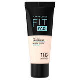 Maybelline Fit Me! Matte and Poreless, mattierende Grundierung, Nr. 102, Fair Ivory, 30 ml