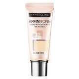 Maybelline Affinitone, gezichtsfoundation, 02 Licht porselein, 30 ml