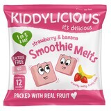 Fruchtsnack mit Erdbeeren und Bananen, 6 g, Kiddylicious