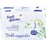 Sanft&amp;Sicher Spring magic feuchtes Toilettenpapier, 100 Stück