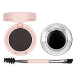 Eyebrow Blush, Febble, Augenbrauen-Makeup, Schwarz, inkl. Applikationspinsel