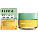 Masque de visage, Loreal, argile pure, extrait de citron, 50 ml