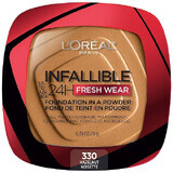 Polvere per il viso, Loreal, Infallible 24H Fresh Wear, Fondotinta in Polvere, 330 Nocciola, 9 g