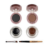 Sprancene Kit, Kiss Beauty, Sky Brow Eyeliner, 2 Sprancene Gels, 2 Sprancene Blushes, Pinsel, Schwarz-Braun