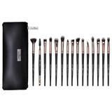 Set di 15 pennelli da trucco Senso Pro Milano Black Rose Gold + borsa