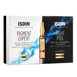 Isdin De-Pigmentation Corrector Serum + Exfoliating Night Peel, 10 + 10 Fläschchen,