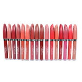 Set mit 16 flüssigen Lippenstiften, Make-up, Lipgloss