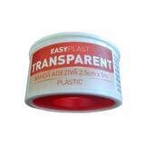 Clear plastic tape, 2.5 cm x 5 m, Easy Plast