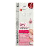 Eveline, 6w1 Pflege amp; Farbe Schimmer Rosa , Nagelbalsam, 5 ml