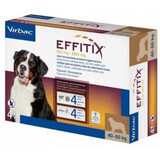 Antiparasitikum für Hunde 40-60 kg Effitix XL, 4 Pipetten, Virbac