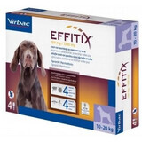 Antiparasitikum für Hunde 10-20 Kg Effitix M, 4 Pipetten, Virbac