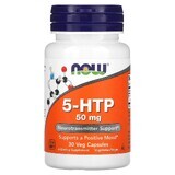 Neurotransmitter 5-HTP, 50 mg, 30 vegetarische Kapseln, Now Foods