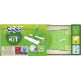 Swiffer Starter Set mit 1 Griff, 8 Trockentüchern und 3 Reinigungstüchern