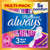 Always Platinum Day & Night (maat 3) Maandverband met vleugels 64 stuks