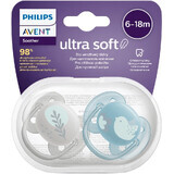 Philips Avent Ultrasoft Premium Chupete para mascotas 6-18m 2 unidades