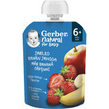 Gerber Natural Apfel-Banane-Erdbeere 6m+ 90 g