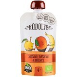 Rudolfs BIO Fruit fără gluten Mango, banane și gutui 110 g