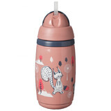 Tommee Tippee Superstar, 12m+, tropffreier Sportbecher, rosa 266 ml