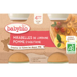 Babybio snack con frutta mirabelle e mela 2 x 130 g