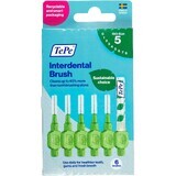 TePe Interdentalbürsten Größe 5 grün 0,8 mm, Papierbox 6 Stück