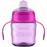 Philips Avent Classic cup with handles from 6 months, silicone mouthpiece, girl, 200 ml