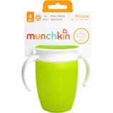 Munchkin Junior 360° nicht fließende Schnabeltasse 12m+, grün 207ml