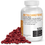 Beta Caroten 25.000UI (15.000 mcg), 100 capsule, Bronson Laboratories