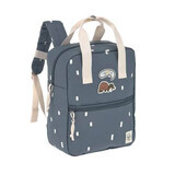 Rucksack Square Happy Prints, Mitternachtsblau, Laessig