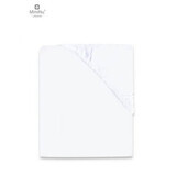 Cotton jersey sheet, 120 x 60 cm, White, Miminu