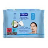 Dermasoft Coconut Water & Oxygen Boosting Cleansing Wipes, 20 Stück, Septona