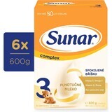 Sunar Complex 3 6×600 g, Säuglingsmilch, ab 12 Monaten