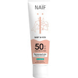 NAÏF Cremă de protecție solară SPF 50 pentru copii și bebeluși fără parfum 1×100 ml, protecție solară