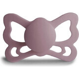 FRIGG Butterfly suzetă anatomică din silicon Twilight Mauve, +6m 1×1 buc, suzetă din silicon