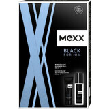 MEXX BLACK MAN Deodorant 75ML + Duschgel 50ML 1×1pc, Kosmetikset für Männer