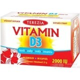 TEREZIA Vitamina D3 2000 UI 1×90 tbl, complemento alimenticio