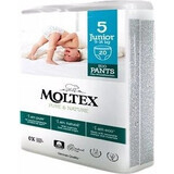 Moltex Pure & Nature Junior Stretch Luierbroekje Junior 9 -14 kg 1×20 stuks, luierbroekje