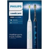 Philips Sonicare 5100 HX6851/34 1+1 1×1 Set, Schallzahnbürste 2 Stück