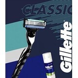 Aparat de ras Gillette Mach3 Start + Spumă de bărbierit Series 100 ml, Set cadou 1×1 buc, trusă de bărbierit pentru bărbați