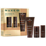 Nuxe Men Set, Feuchtigkeitsgel für das Gesicht 50 ml + Deoroller 50 ml + Duschgel 200 ml