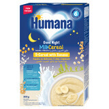 Humana Bedtime porridge 5 Getreide mit Banane, Milch, ohne Zuckerzusatz, nach 6 Monaten, 200 g