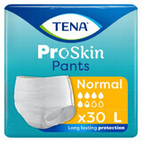 Tena Pants ProSkin, absorbierende Slips, Größe L, 100-135 cm, Normal, 30 Stück